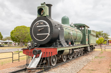 Fototapeta premium Class 7 steam train locomotive in Riversdale