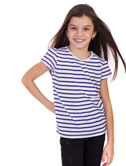 Obraz premium Portrait of a charming little girl smiling at camera