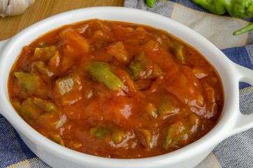 Irish stew in ceramic bowls