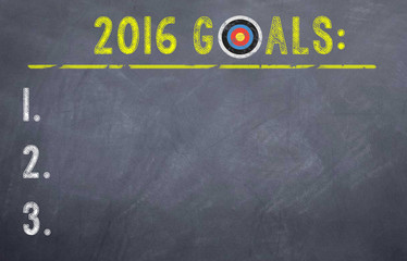 Fototapeta na wymiar 2016 Goals