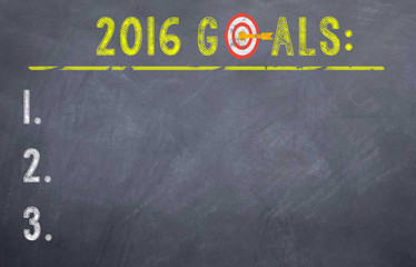 Fototapeta na wymiar 2016 Goals