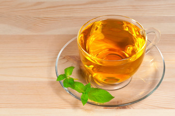 Green tea with mint