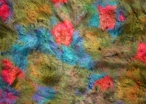 Colorful clay grunge background © vvvita