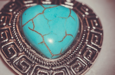 Turquoise Stone Heart