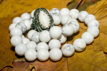 White Turquoise Beads