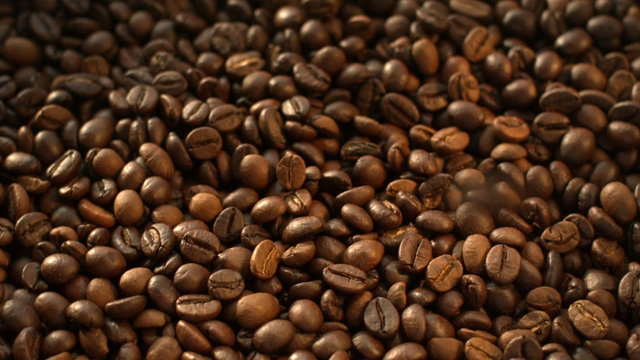 Coffee Beans Flying at Slow Motion 1500fps