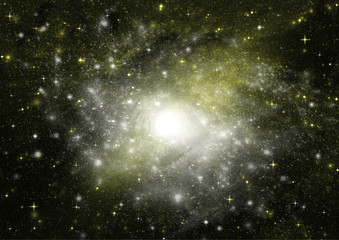 galaxy in a free space