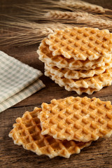 almond waffle cookies