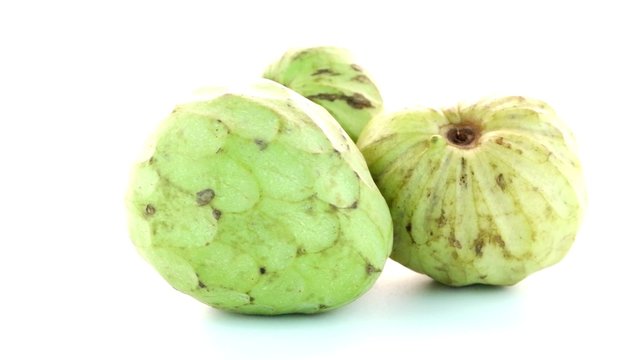 Fresh Custard Apple isolated on white background