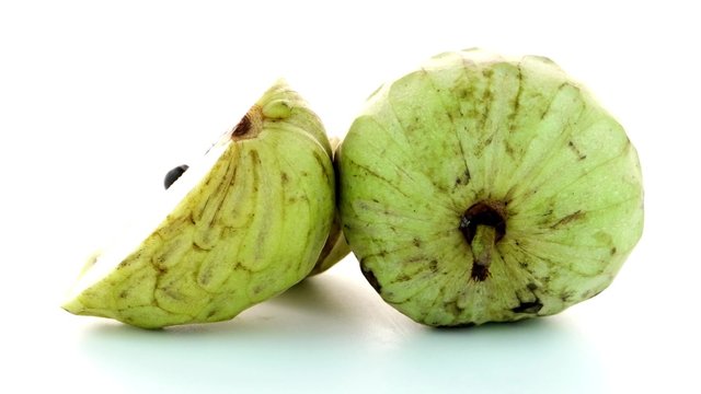 Fresh Custard Apple isolated on white background