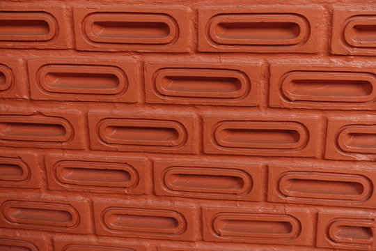 Red brick wall background