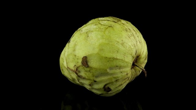 Fresh Custard Apple isolated on black background
