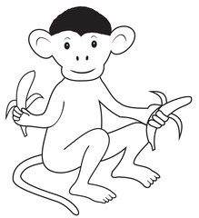 Monkey with bananas
