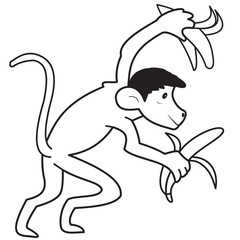 Monkey with bananas