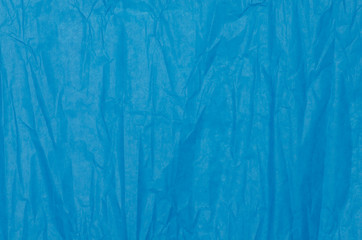 blue creased tissue paper background