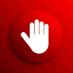 Obraz premium Stop icon