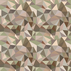 Seamless vector pattern. Abstract brown background with triangles.