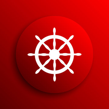 Nautical wheel icon