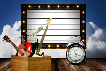 Time to music show concept