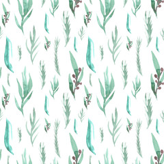 seamless pattern , consisting of a hand-drawn elements of the pl