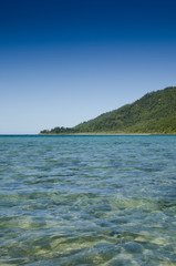 Fototapeta na wymiar Tropical beach with clear water