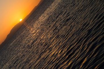 Beautiful sunset over the pacific