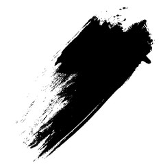 black grunge brush stroke background,  illustration design element