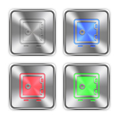 Color strong box steel buttons