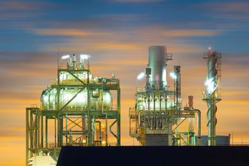 Deaerator heat exchanger or boiler feedwater for thermal power plant. Industrial tank and feed pump...
