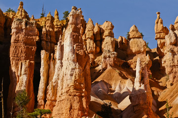 bryce canyon landscape and geological formations