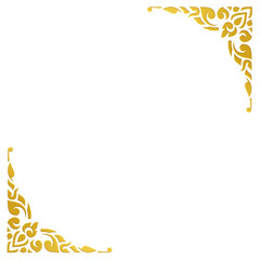 Old antique stucco design vintage style isolated white backgroun