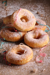 Homemade Sugar Doughnuts.