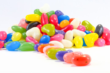 Fototapeta na wymiar candy jellybeans stack