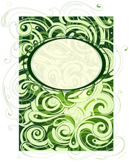 Decorative frame with floral ornament