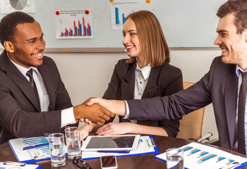 Business people conference