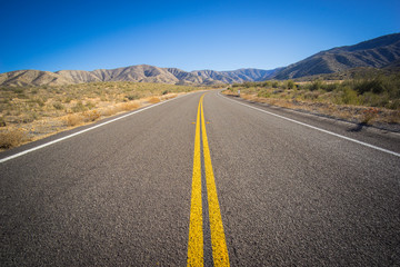 Long Desert Highway California