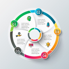Vector infographic design template.