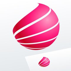 Abstract vector sign. Logo for Cosmetics, Fashion