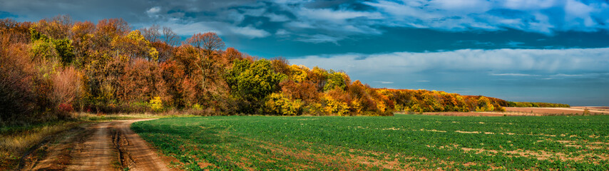 Fototapeta premium Chervena Voda village area, Lipnik (Teketo) park, Ruse district, Bulgaria, 4 frame