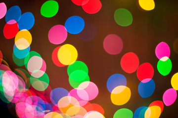 Defocused bokeh lights