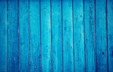 Fototapeta na wymiar background texture of wooden planks. blue background