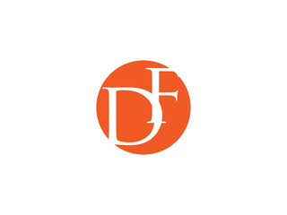 Double DF letter logo