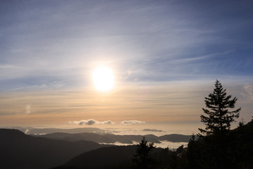 Sonnenuntergang auf der Hornisgrinde