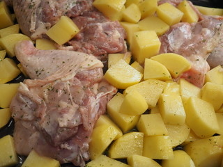 pollo e patate da cucinare al forno