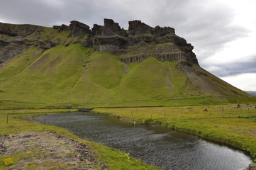 Berg bei Orrustuholl, Island