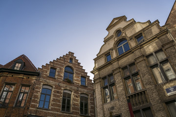 Typical Flemish Belgium buildings
