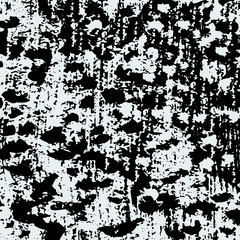 Hand drawn watercolor tempera sketch pattern. Abstract texture of blot, blob, splash, spot, stain, blotch signs. Graphic background. Black on white texture. Vector illustration