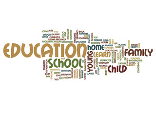 Conceptual education word cloud