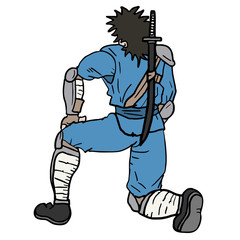 warrior cartoon draw