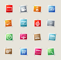 SEO and development simply icons